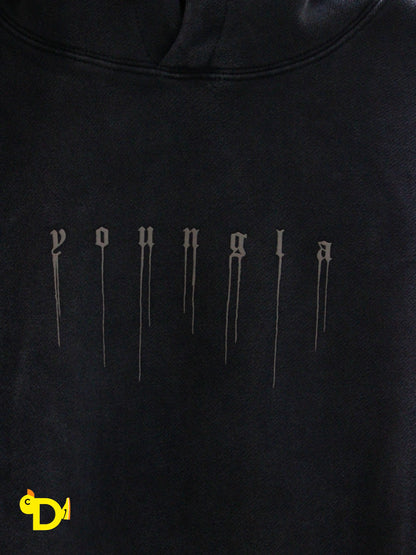 551 - Drippy Skull Hoodie (Black)