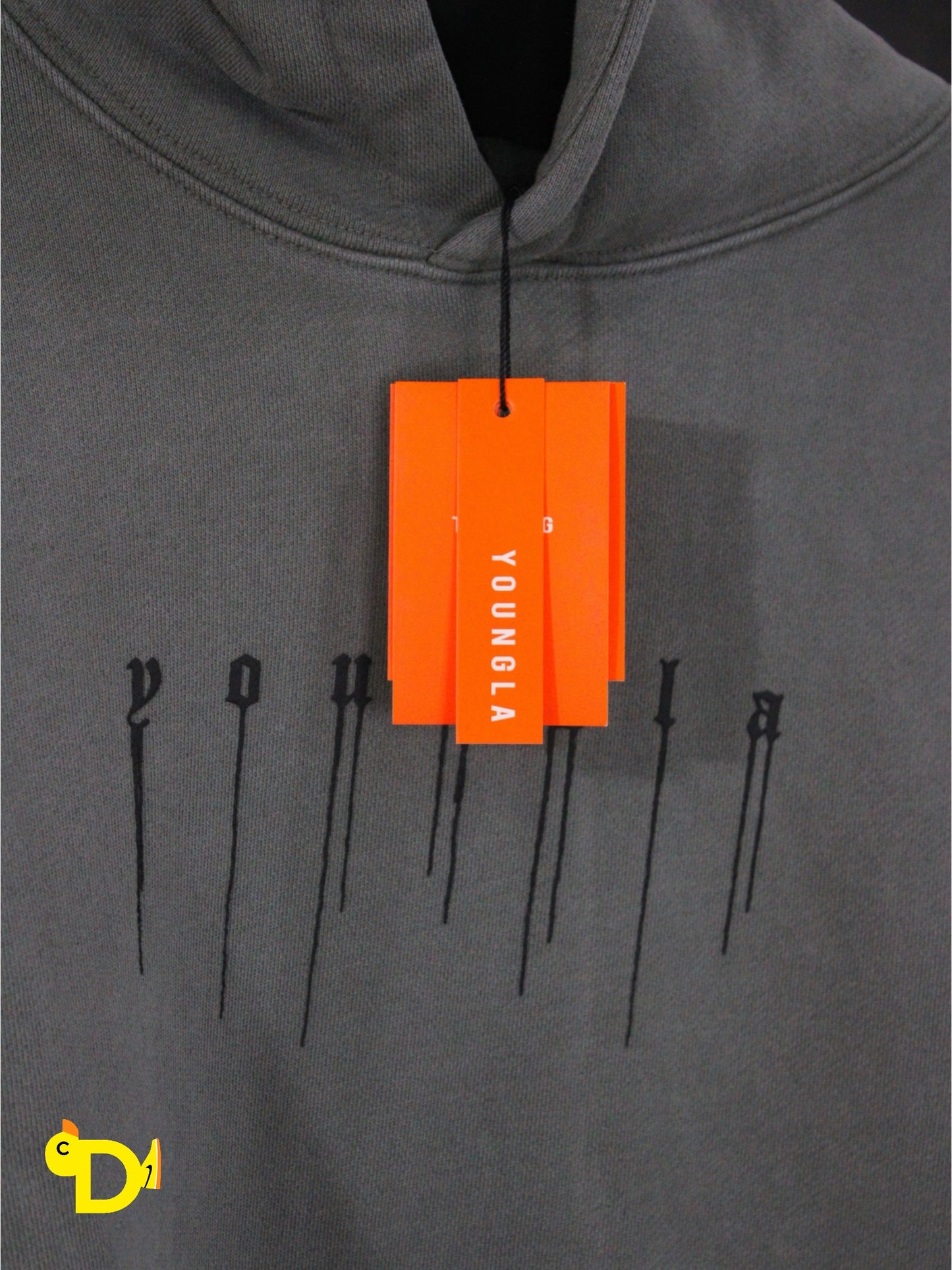 551 - Drippy Skull Hoodie (Grey)