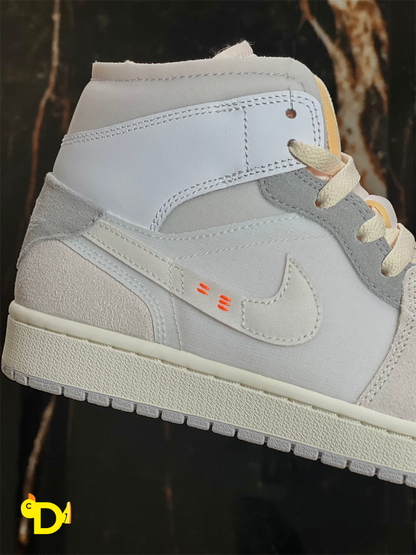 Jordan 1 Mid SE Craft "Inside Out White Grey"