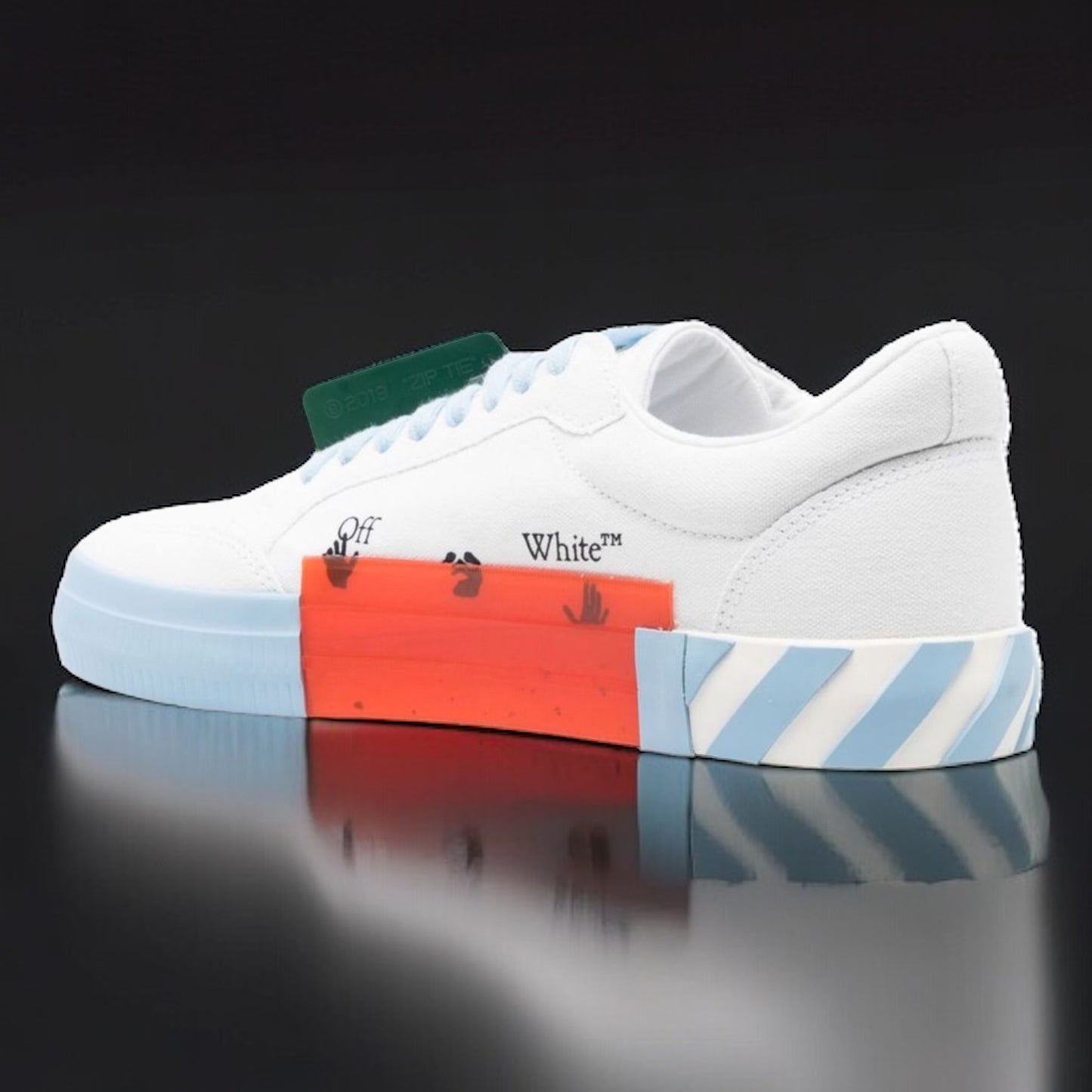 Off-White Low Vulcanized "White/Light Blue"