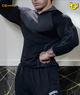 8062 - Warrior Compression Hoodies - Black