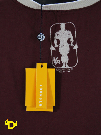 4009 - Golds Gym Ringer Tees (Red)