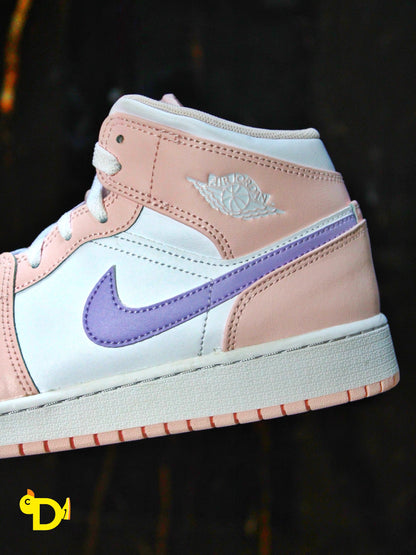 Air Jordan 1 Mid "Pink Wash" (GS)