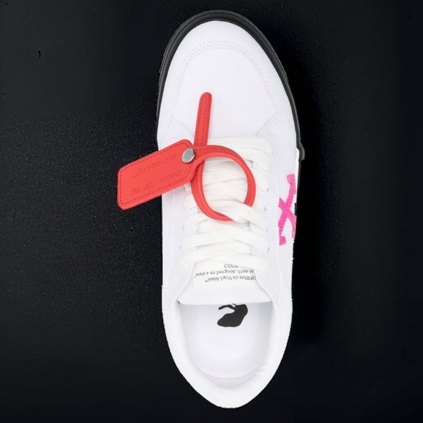 Off-White Low Vulcanized "White/Back/Fuchsia"