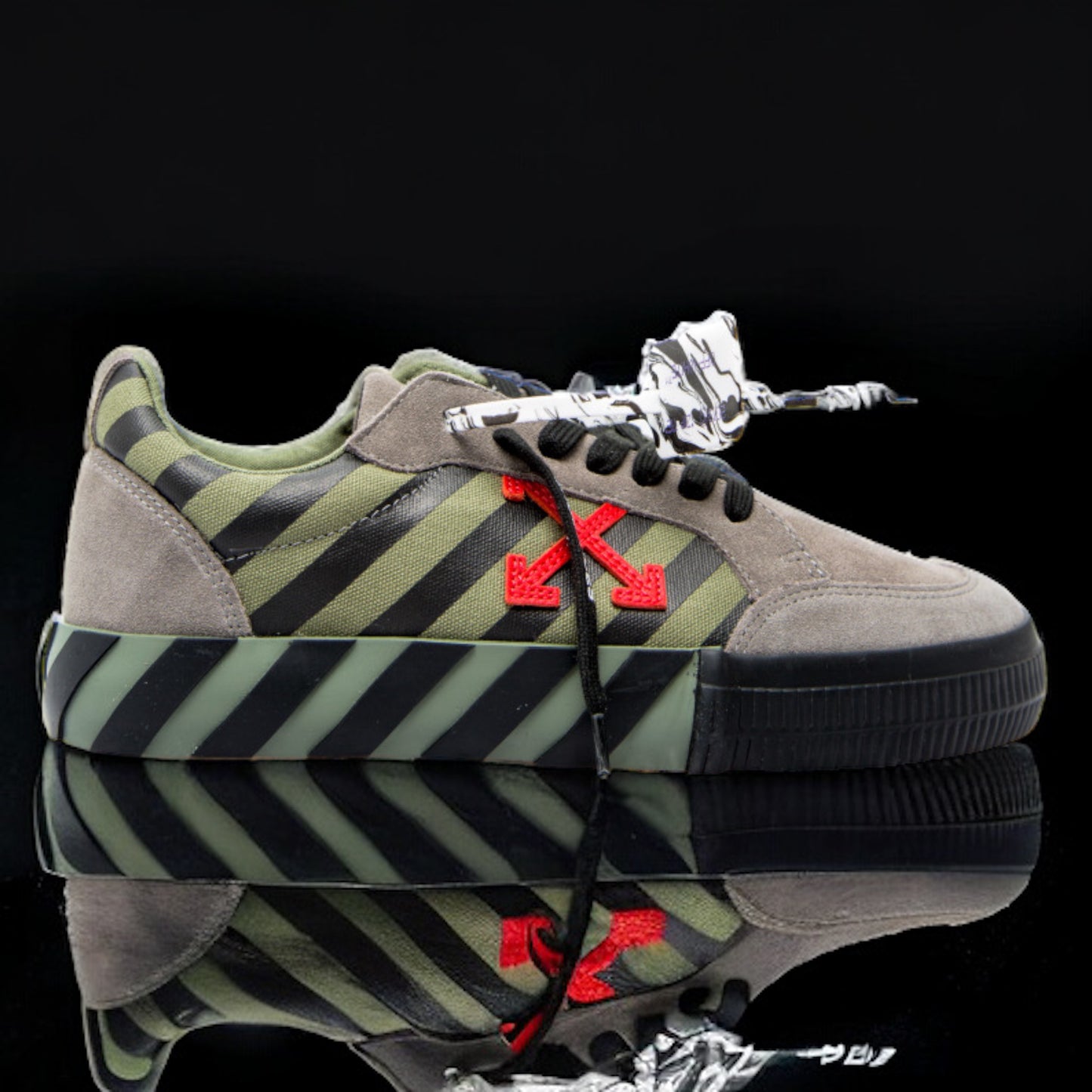 Off-White Low Vulcanized "Khaki Red"