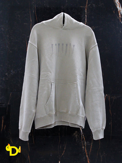 551 - Drippy Skull Hoodie (Beige)