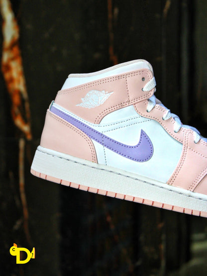 Air Jordan 1 Mid "Pink Wash" (GS)