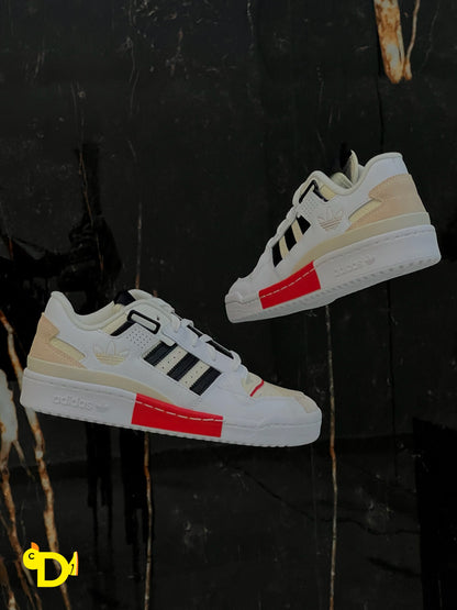 Adidas Forum Exhibit Low "White Vivid Red"
