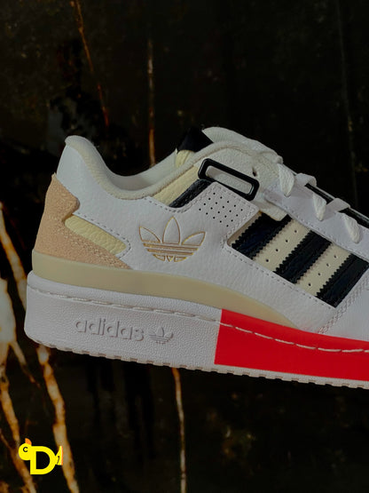 Adidas Forum Exhibit Low "White Vivid Red"