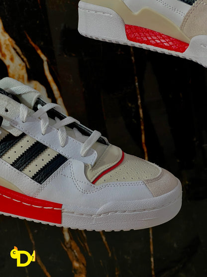 Adidas Forum Exhibit Low "White Vivid Red"