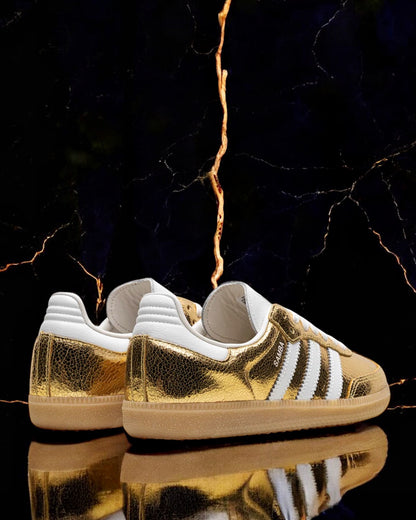 Adidas Samba OG "Gold Metallic Cracked"