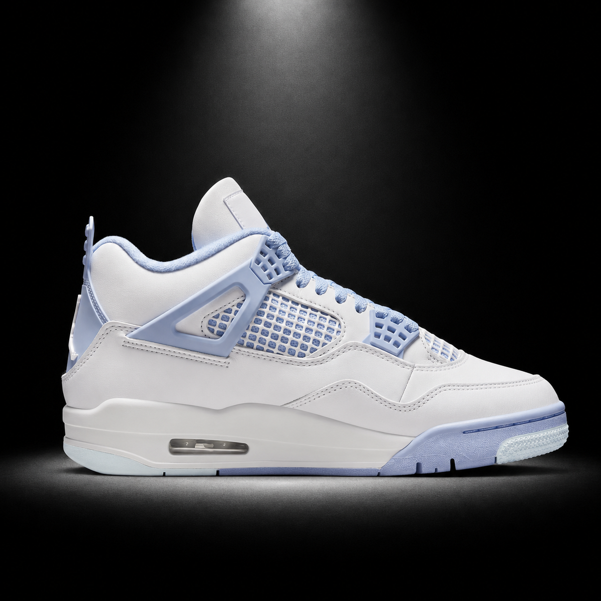 Air Jordan 4 Retro Aluminum, vista lateral — Crazy!Duck Hype