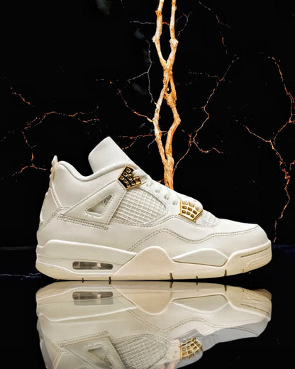 Air Jordan 4 Retro "White Metallic Gold"