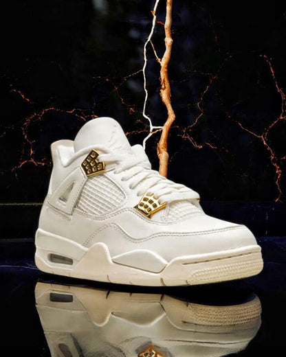 Air Jordan 4 Retro "White Metallic Gold"