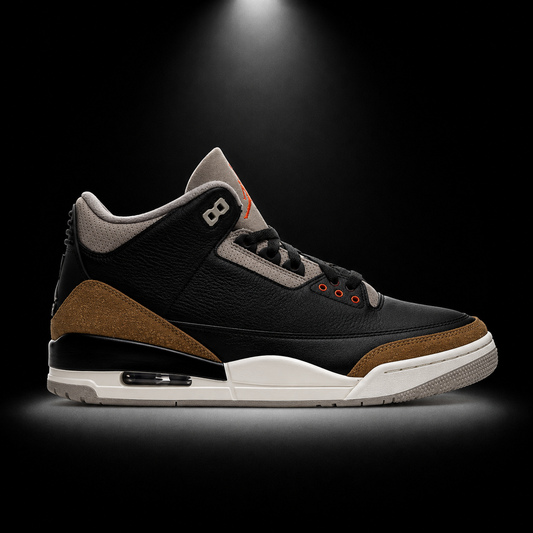 Air Jordan 3 Retro Desert Elephant, vista lateral — Crazy!Duck Hype