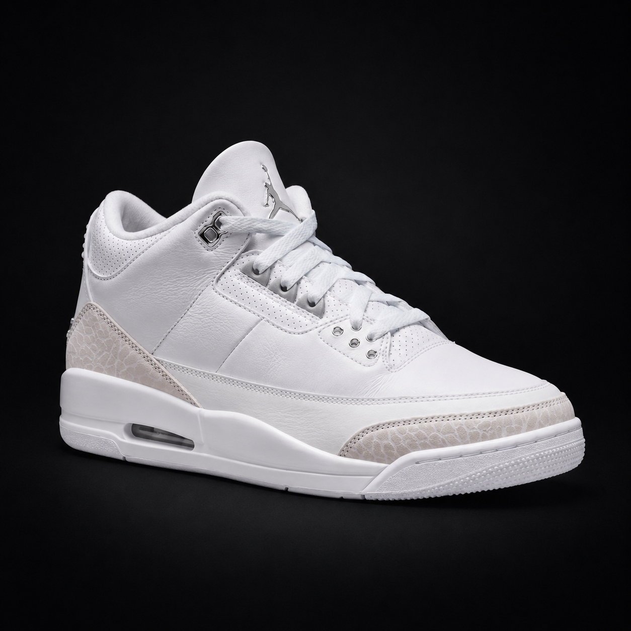 Air Jordan 3 Retro Pure Money, vista frontal — Crazy!Duck Hype