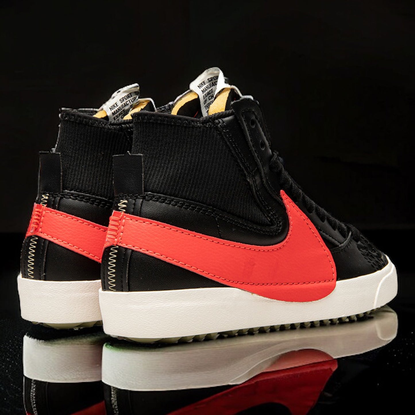 Nike Blazer Mid 77 Jumbo "Black Bright Crimson"