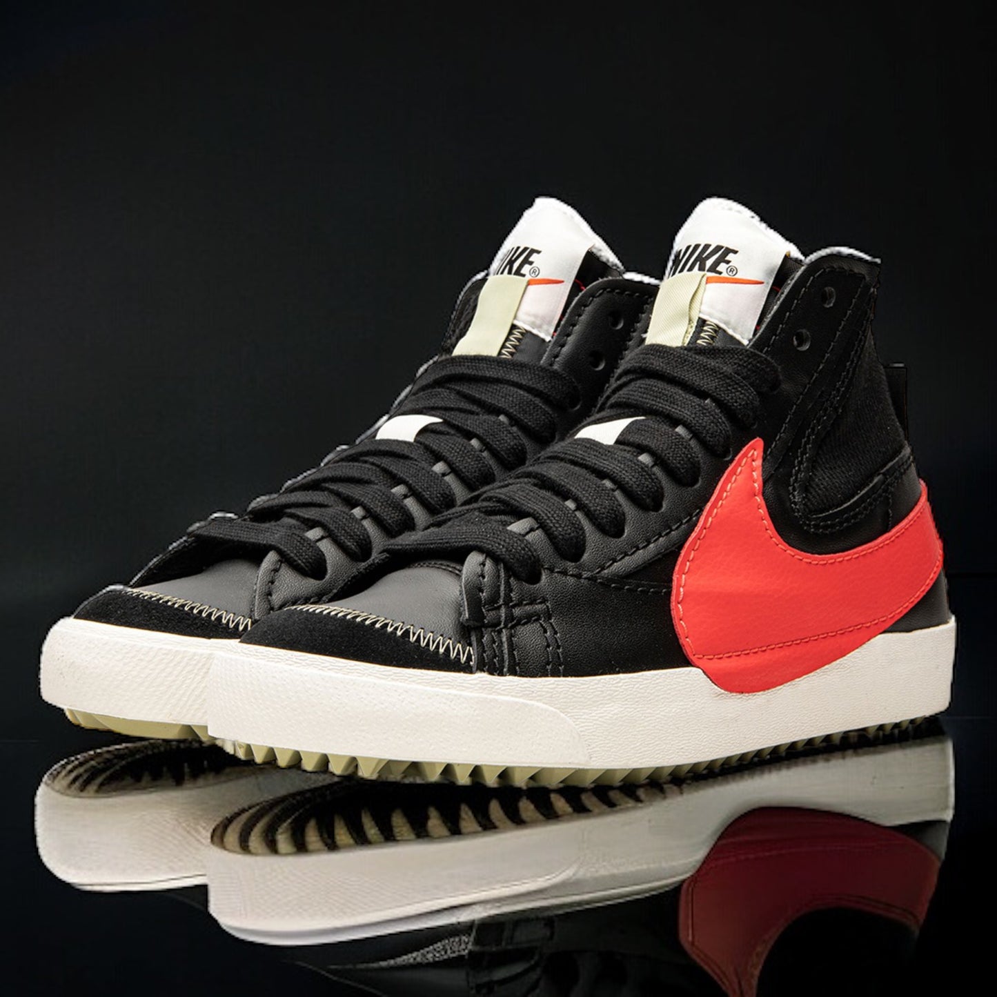 Nike Blazer Mid 77 Jumbo "Black Bright Crimson"