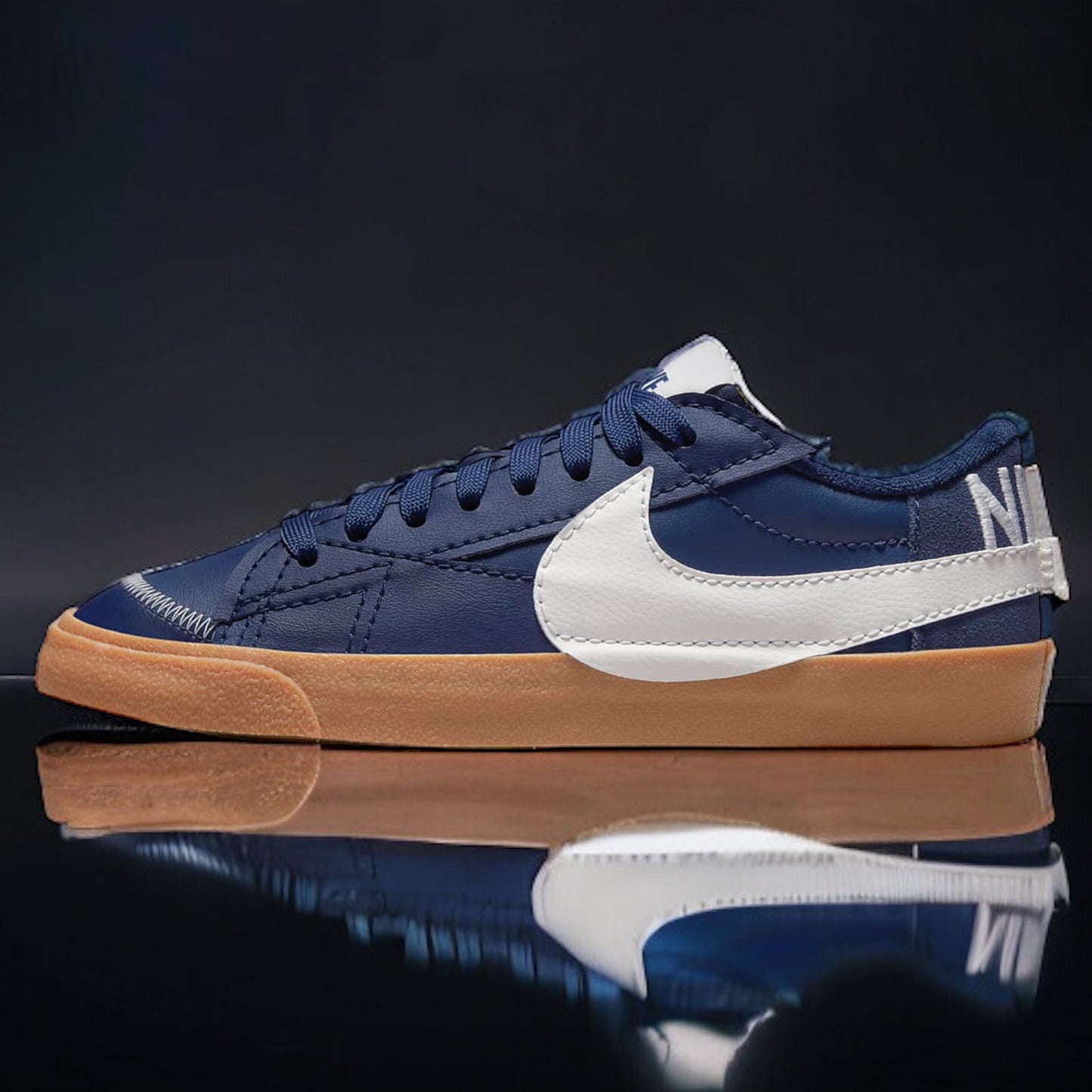 Nike Blazer Low 77 Jumbo "Midnight Navy Gum"