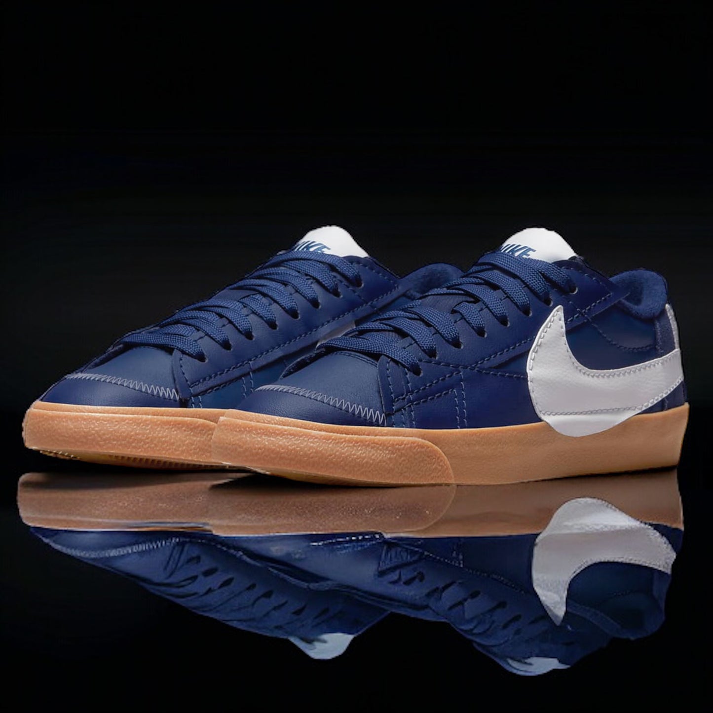 Nike Blazer Low 77 Jumbo "Midnight Navy Gum"