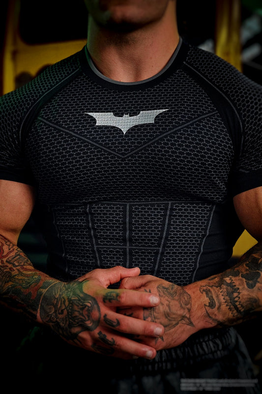 4259 - Batman Compression Tees - Black