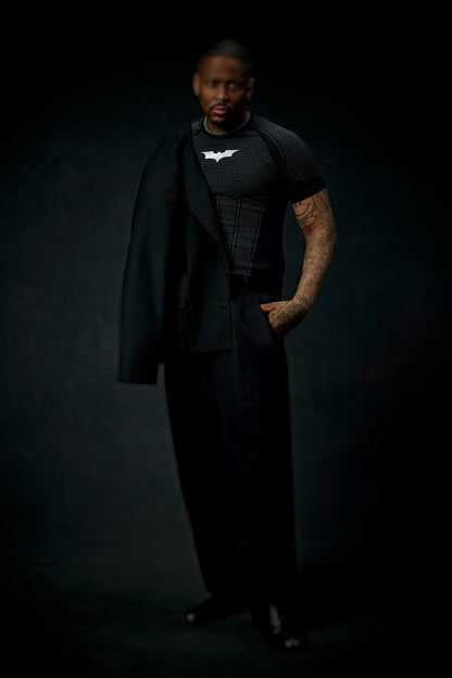 4259 - Batman Compression Tees - Black