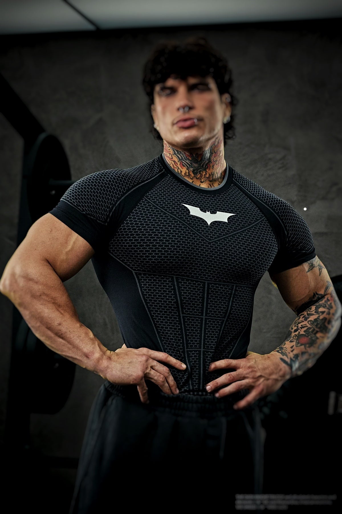 4259 - Batman Compression Tees - Black