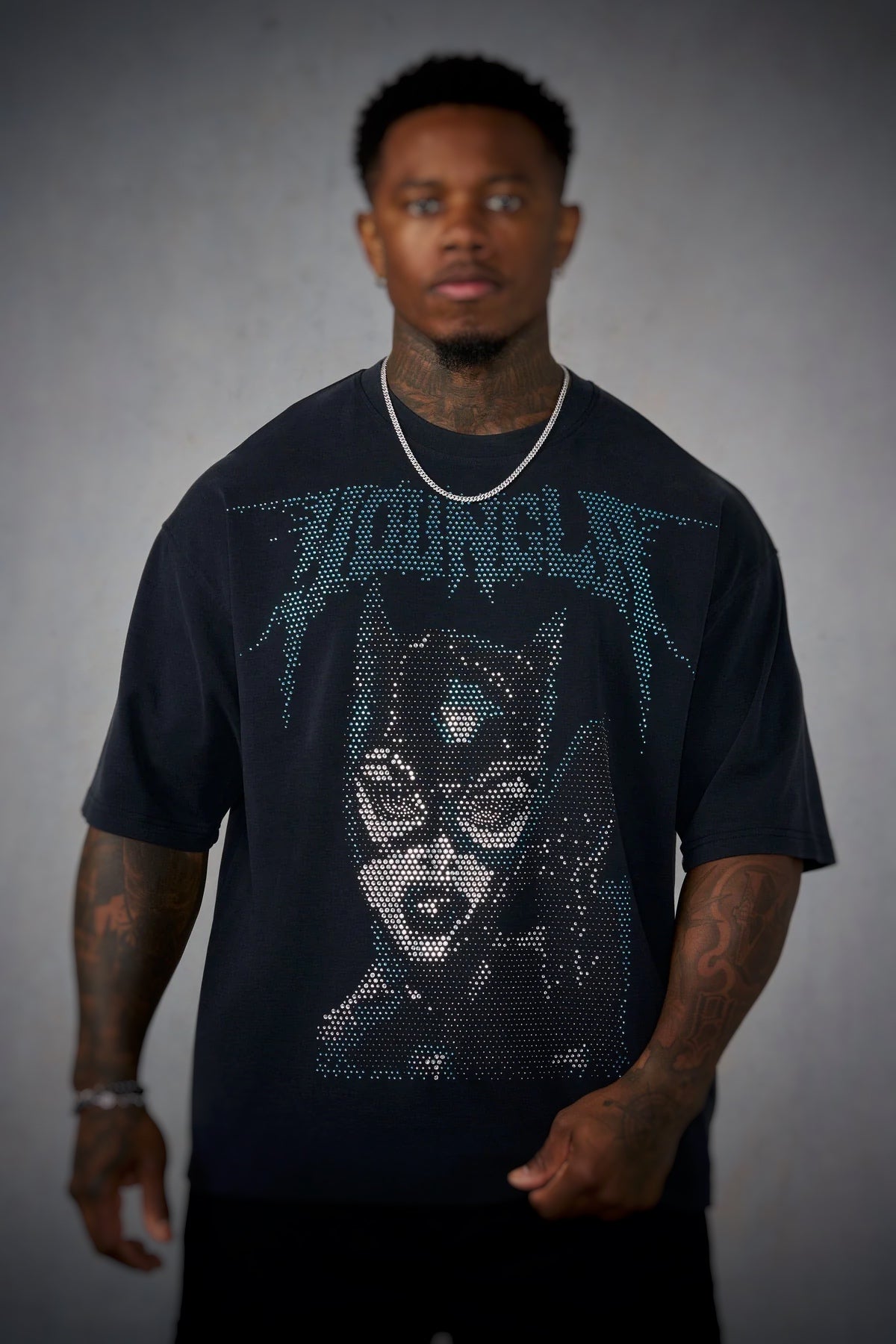 4257 - Batman Rhinestone Tees - Catwomam