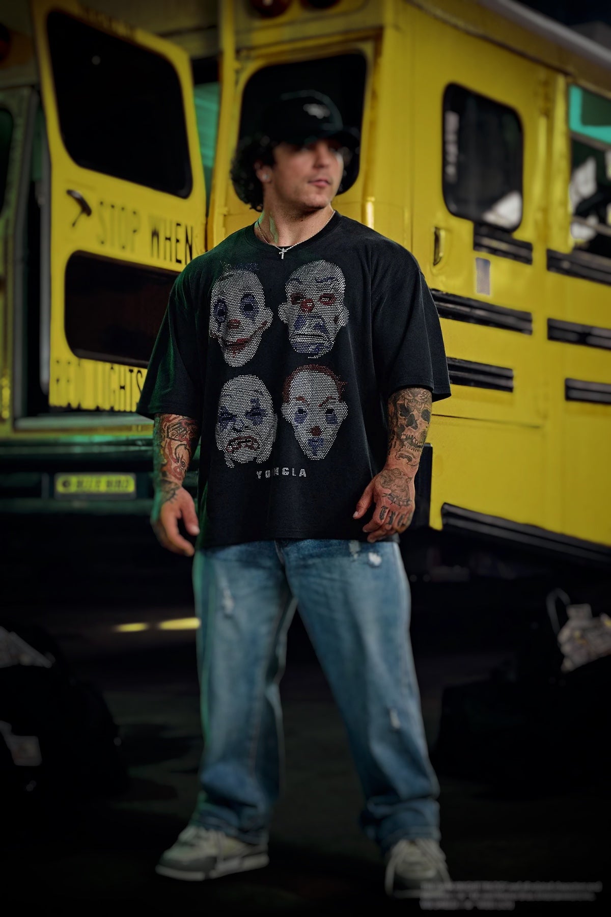 4257- Batman Rhinestone Tees -ClownsR