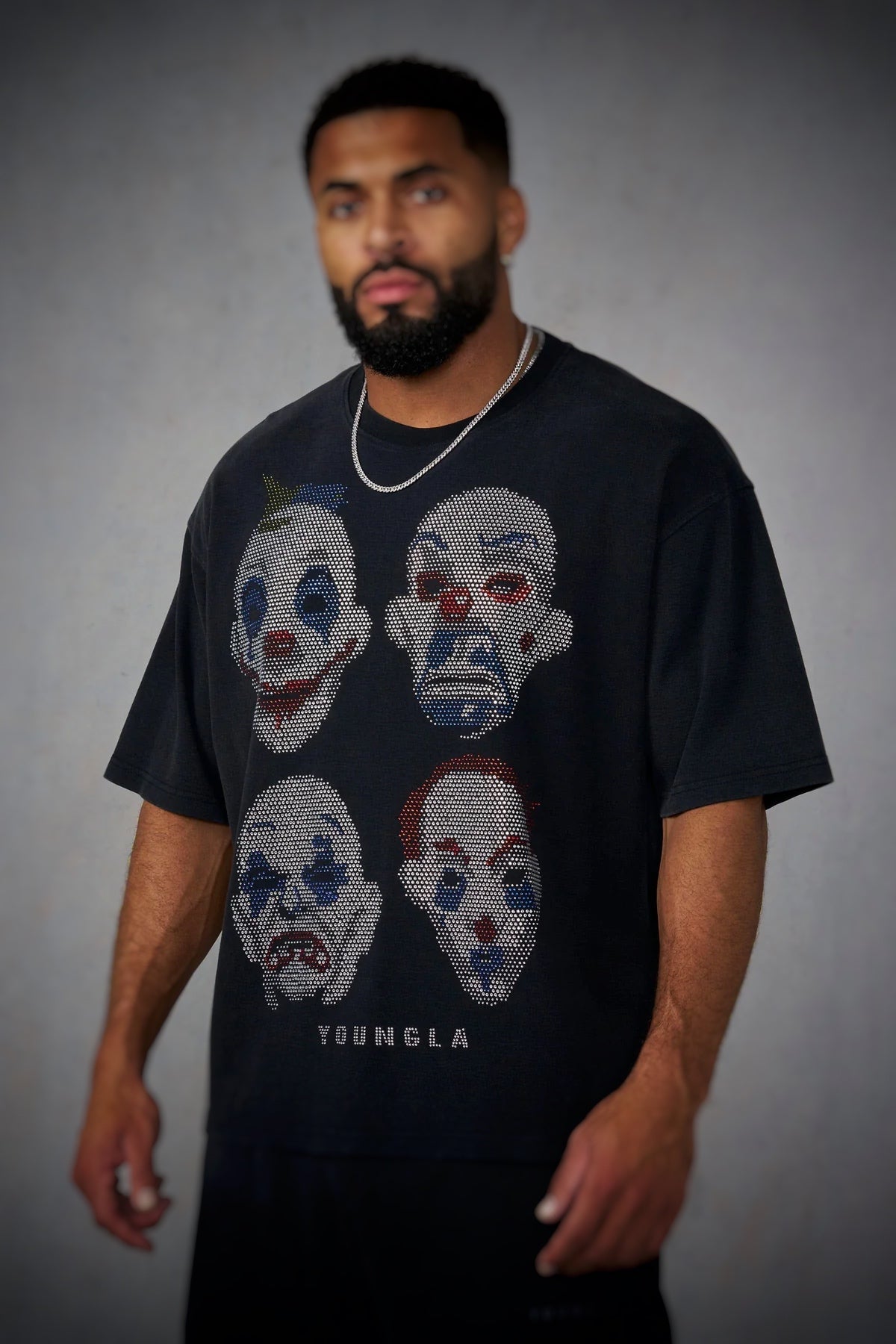 4257 - Batman Rhinestone Tees - ClownsR