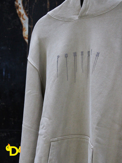 551 - Drippy Skull Hoodie (Beige)