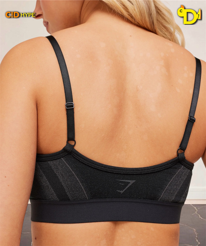 Charge Seamless Sport Bra “Black/Graphite Grey”
