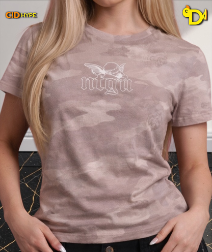 Cherub NFGU "Eden" S/S Tee in Clay Vintage Woodland Camo