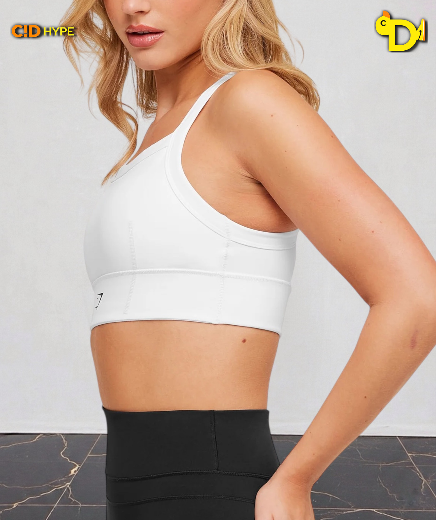 Compression Sports Bra “GS White”