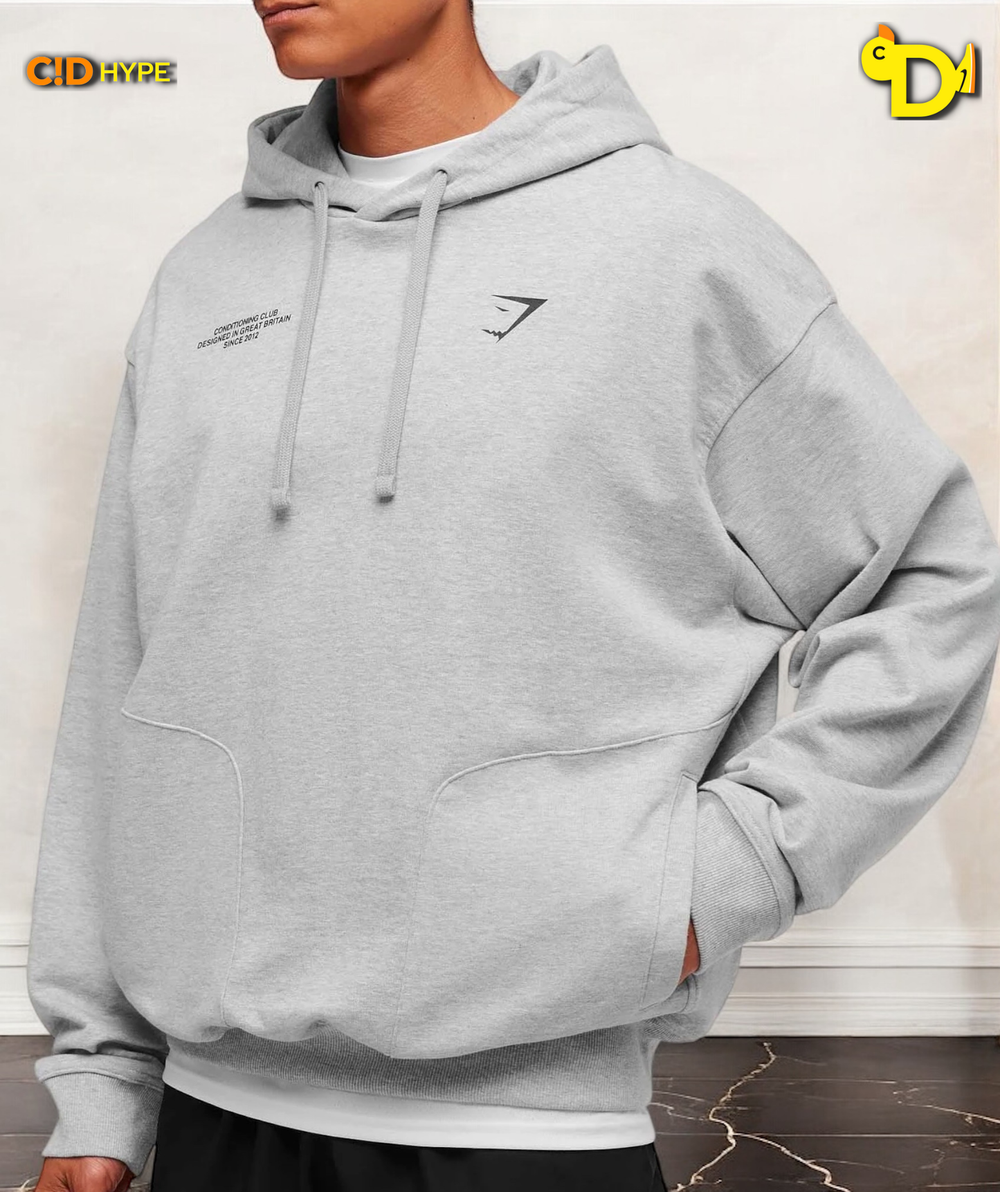 Conditioning Club Hoodie "Light Grey Core Marl"