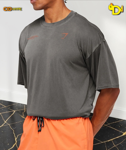 Conditioning Club Washed T-Shirt "Black/Dayglow Peach/Wash"