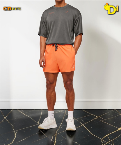 Conditioning Club Washed T-Shirt "Black/Dayglow Peach/Wash"