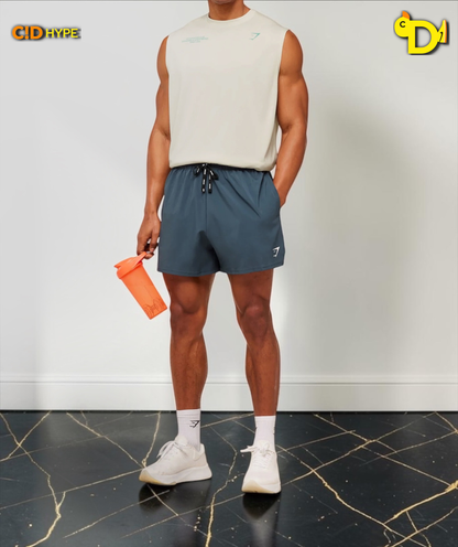 Conditioning Club Washed Tank "Soft White/Pop Turquoise/Wash"