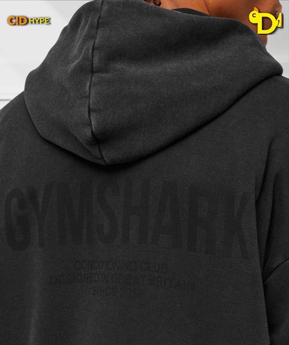 Conditioning Club Washed Zip Through Hoodie "Black/Wash"