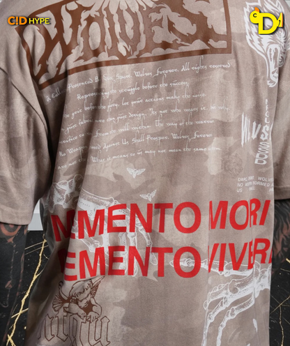Create V2 "Premium" Oversized Tee in Clay Vintage Woodland Camo