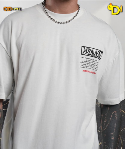 Create V2 "Premium" Oversized Tee in Cream