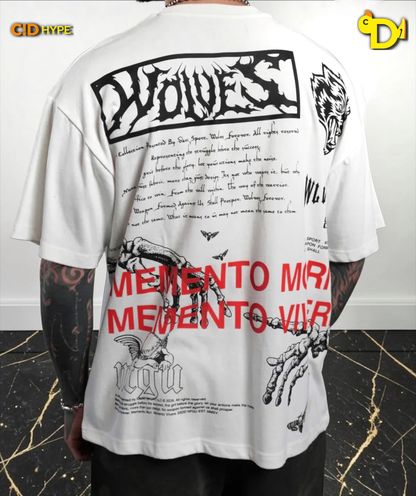 Create V2 "Premium" Oversized Tee in Cream