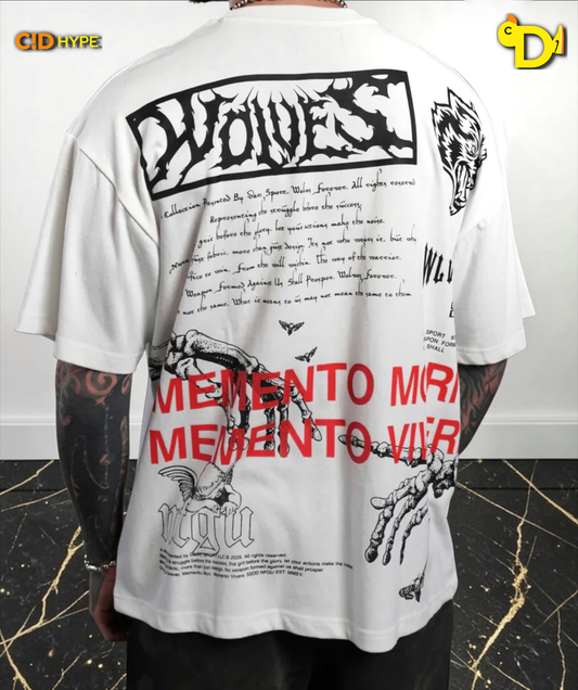 Create V2 "Premium" Oversized Tee in Cream