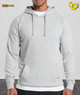 Crest Hoodie "Light Grey Marl"