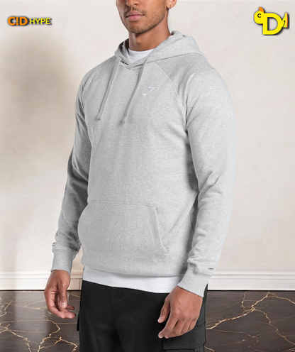 Crest Hoodie "Light Grey Marl"