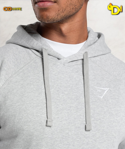 Crest Hoodie "Light Grey Marl"