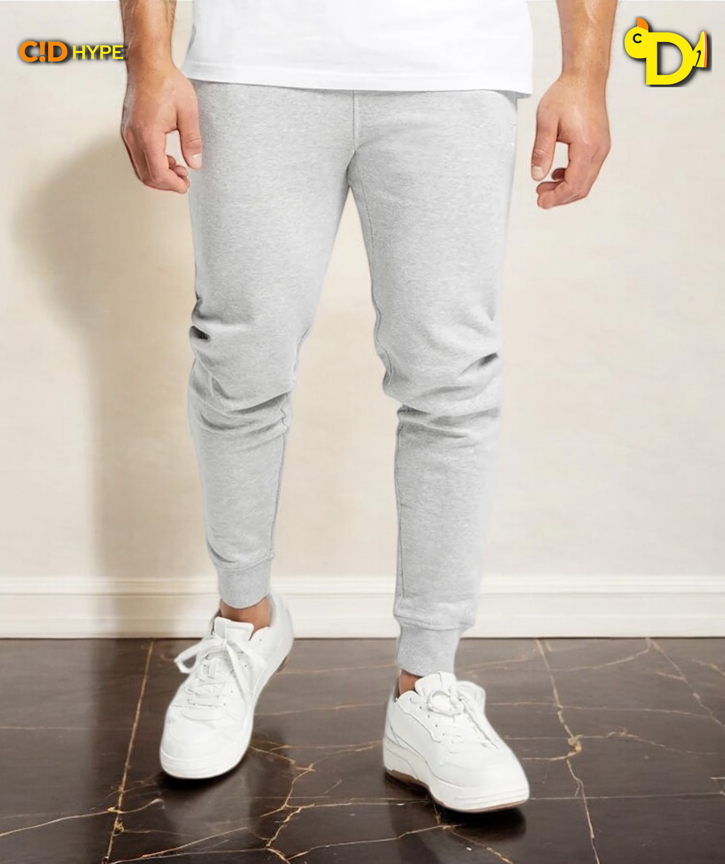 Crest Joggers "Light Grey Marl"
