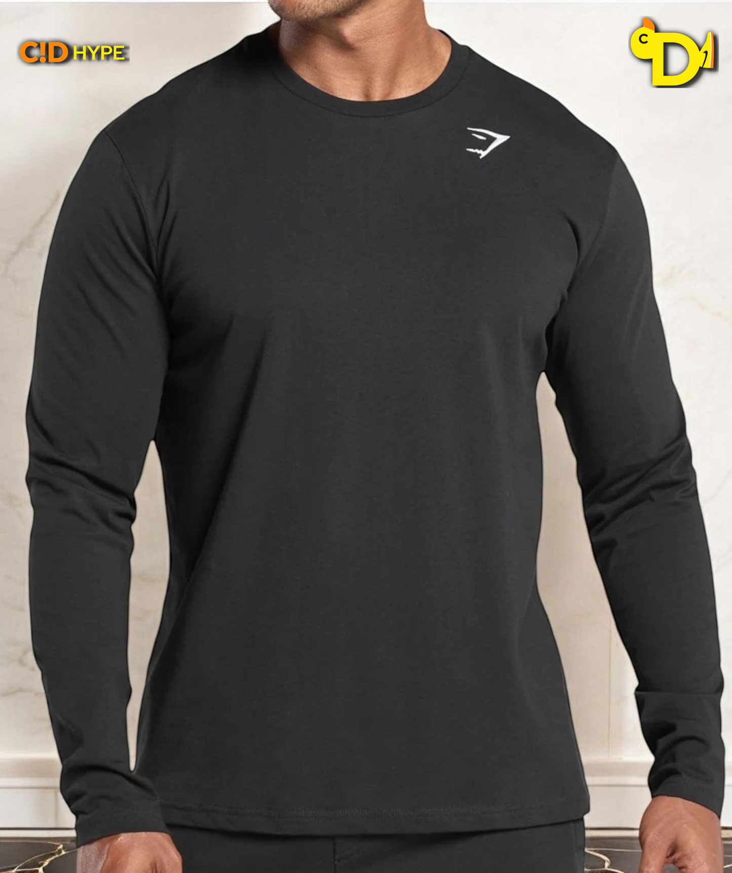 Crest Long Sleeve T-Shirt "Black"