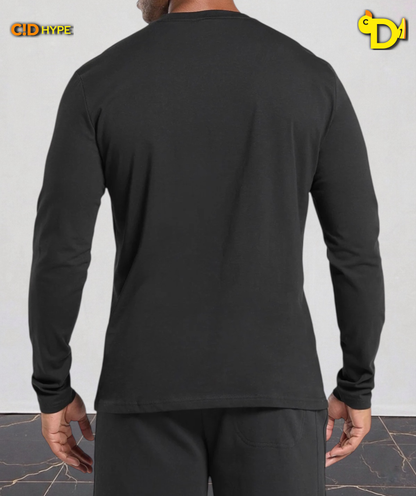 Crest Long Sleeve T-Shirt "Black"