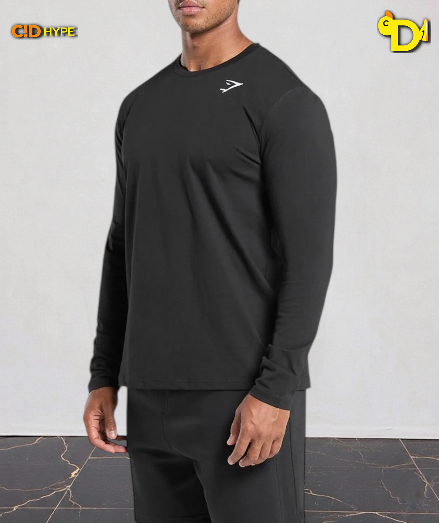 Crest Long Sleeve T-Shirt "Black"